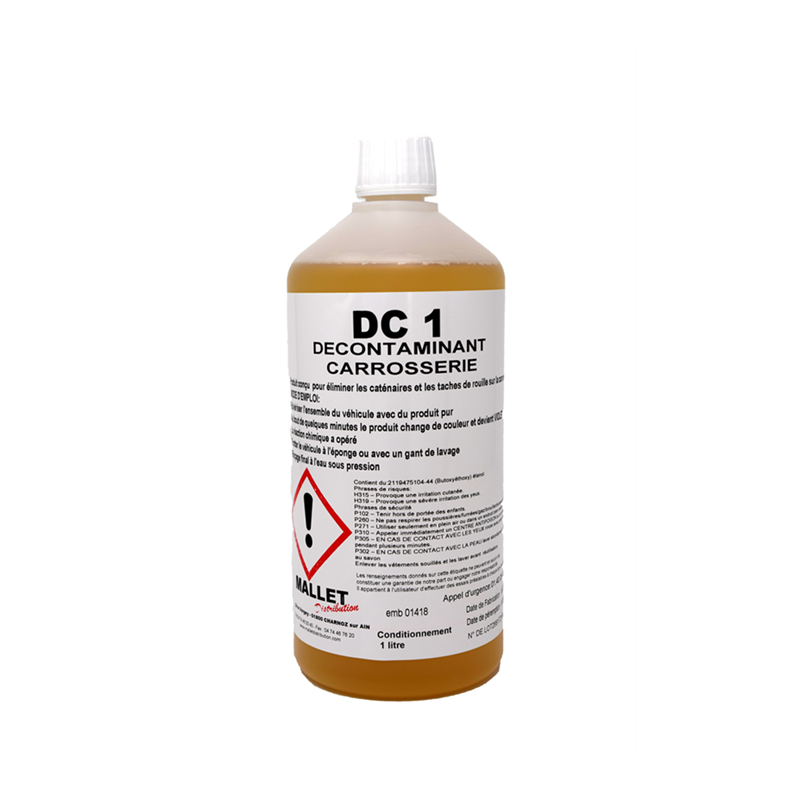 DECONTAMINANT DEROUILLANT CARROSSERIE EN 1 LITRE