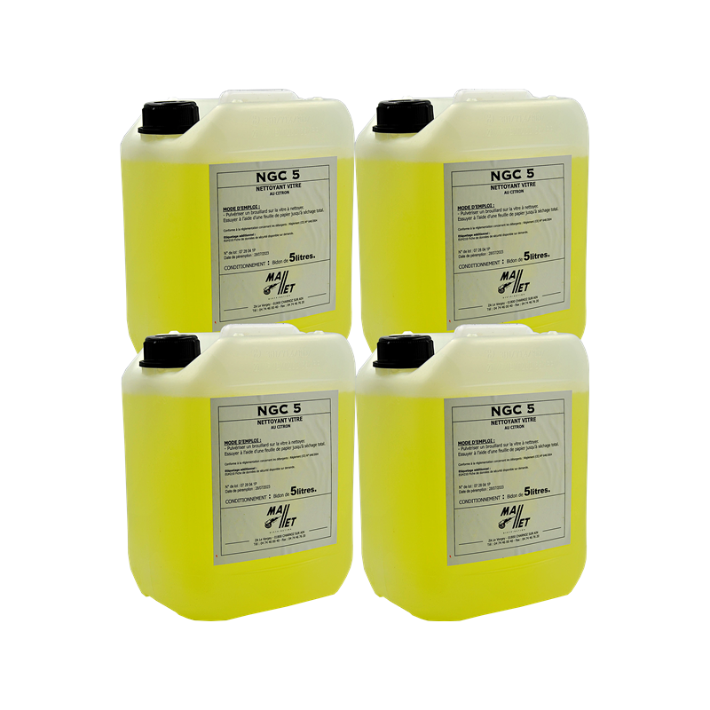 NETTOYANT GLACE PARFUM CITRON  4x5 Litres