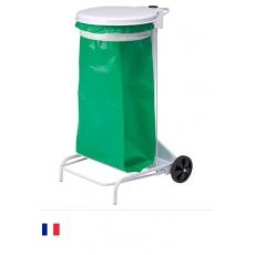 SUPPORT SACS POUBELLES 130 LITRES SUR PIED