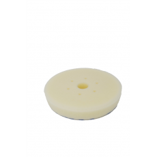 MOUSSE DE POLISSAGE BLANCHE FORTE DENSITE' ADAPTE' POUR ORBITAL, VELCRO BASE 125