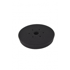 MOUSSE DE POLISSAGE  NOIRE DENSITE' SOFT, ADAPTE' POUR ORBITAL, VELCRO BASE 125