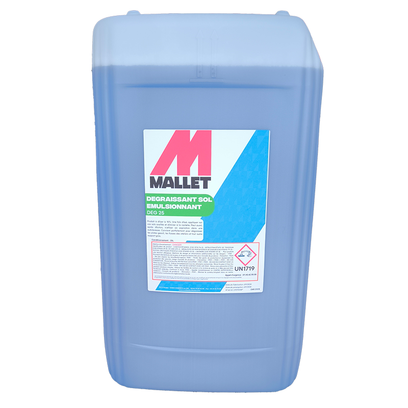 DEGRAISSANT SOL EMULSIONNABLE EN 25 LITRES