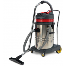 ASPIRATEUR 3 MOTEURS EAU ET POUSSIERES CUVE INOX 60L