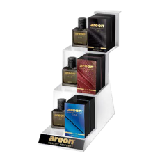 PRESENTOIR PLEXIGLASS AREON 6 PIECES AVEC 3 ECHANTILLONS INCLUS
