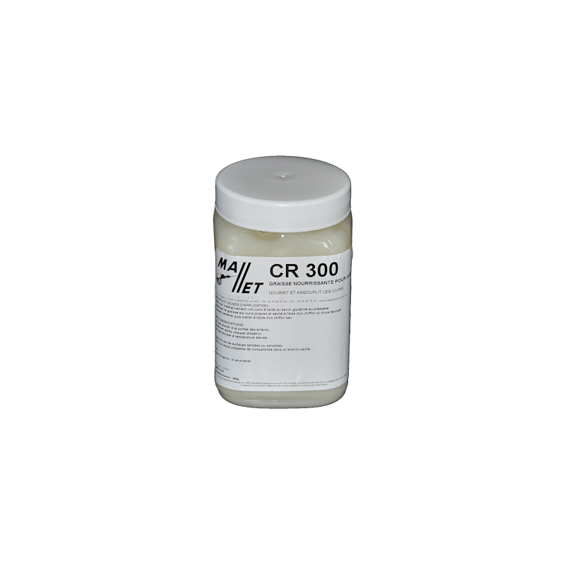GRAISSE NOURRISSANTE POUR CUIR EN POT DE 300GRS GRAISSE NOURRISSANTE POUR CUIR EN POT DE 300GRS