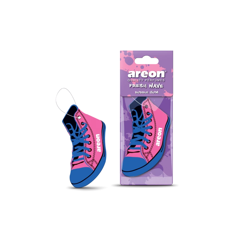 DESODORISANT VOITURE FORME CONVERSE SENTEUR BUBBLE GUM