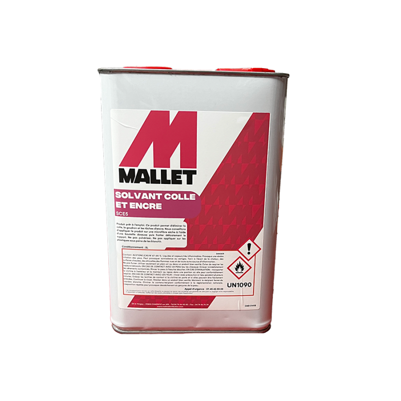 SOLVANT COLLE ET ENCRE EN 5 LITRES