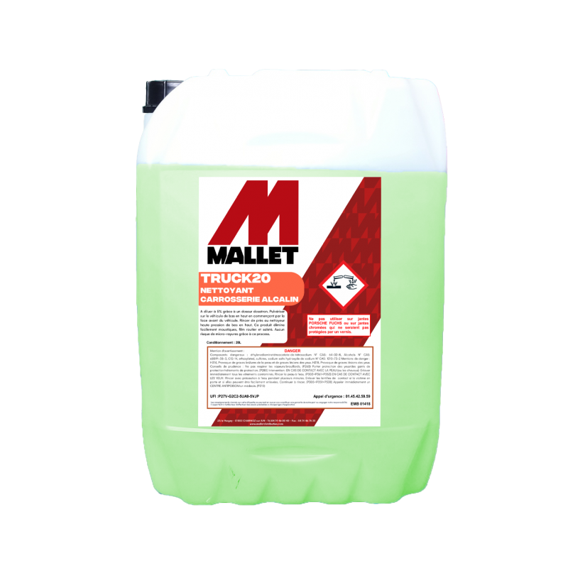 NETTOYANT ALCALIN  CARROSSERIE EN BIDON DE 20 LITRES