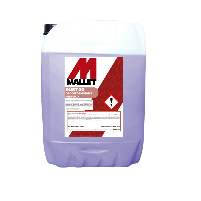 DECONTAMINANT FERREUX JANTES ET CARROSSERIE EN BIDON DE 20 LITRES