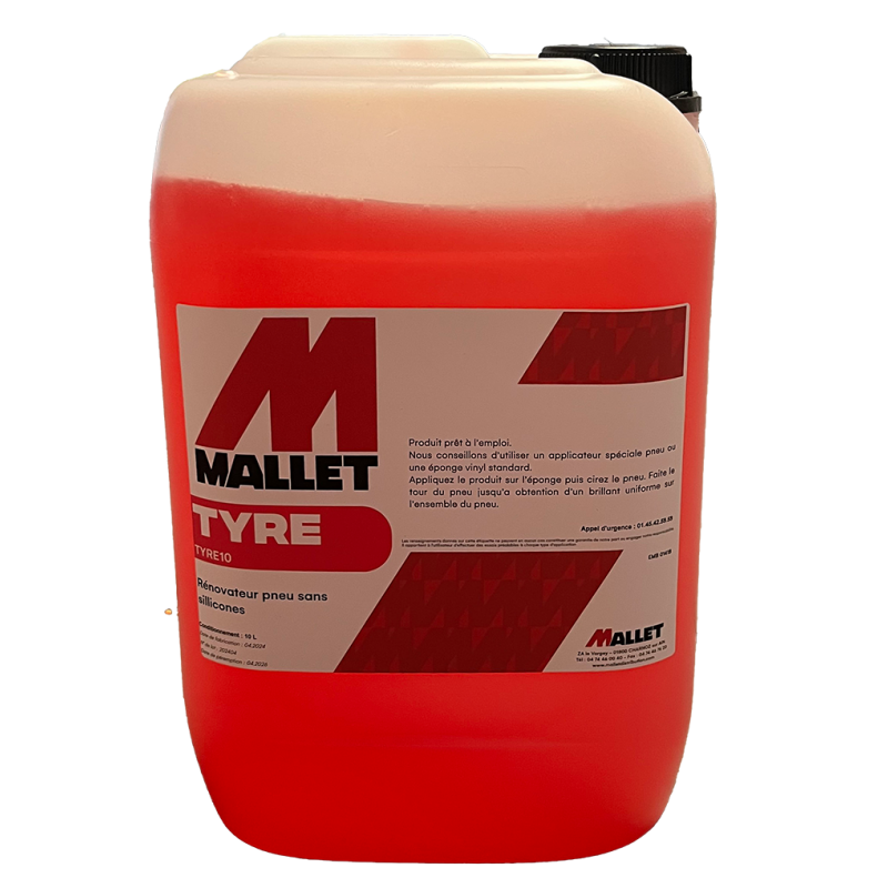 RENOVATEUR PNEU SANS SILICONES EN BIDON DE 10 LITRES