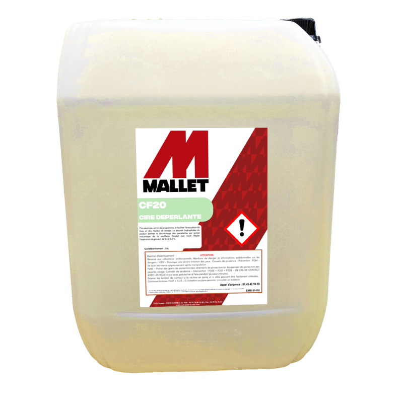 CIRE DEPERLANTE POUR ROULEAU EN BIDON DE 20 LITRES